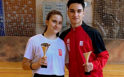 Inés de Benito  y Enrique Herrero, 2 medallas de plata