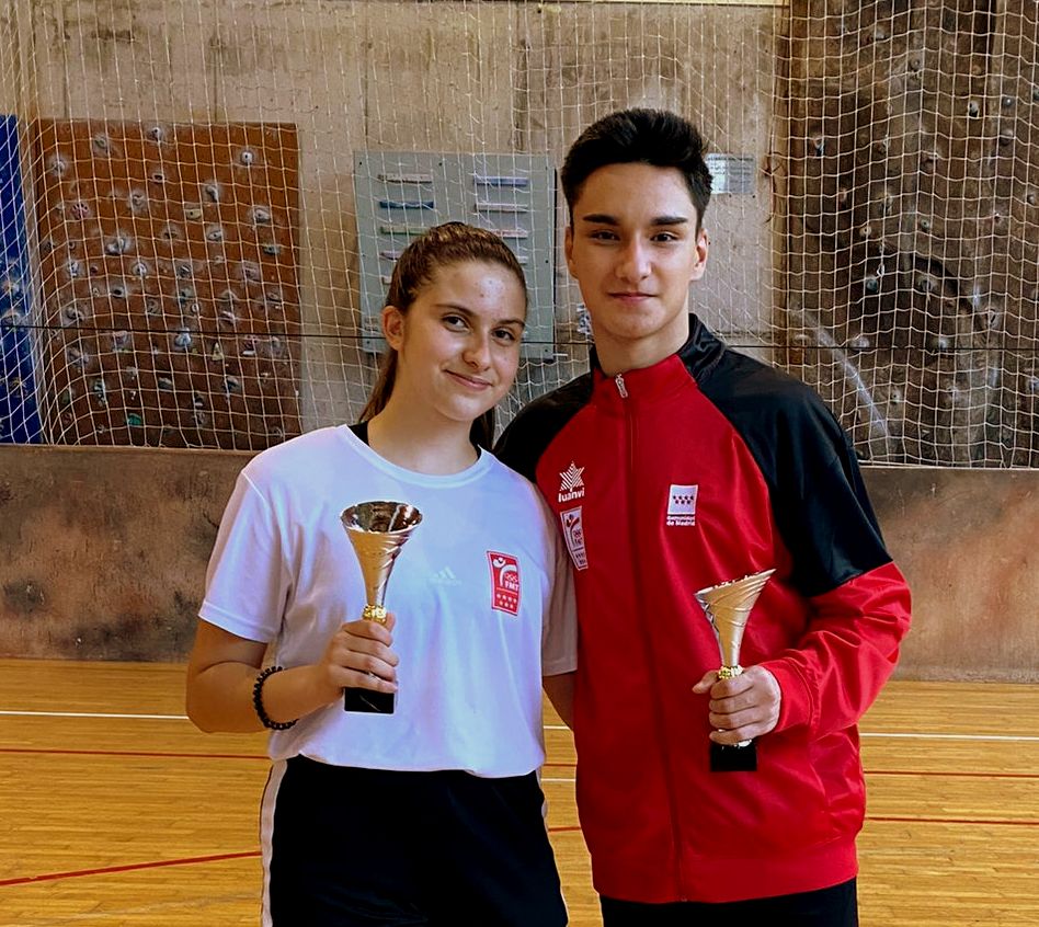 Inés de Benito  y Enrique Herrero, 2 medallas de plata