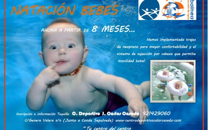 Cursillos para bebes en la Piscina “José Carlos Casado”