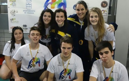 Los nadadores segovianos cosechan cinco medallas en el Campeonato Castilla y León Junior-Infantil de Invierno