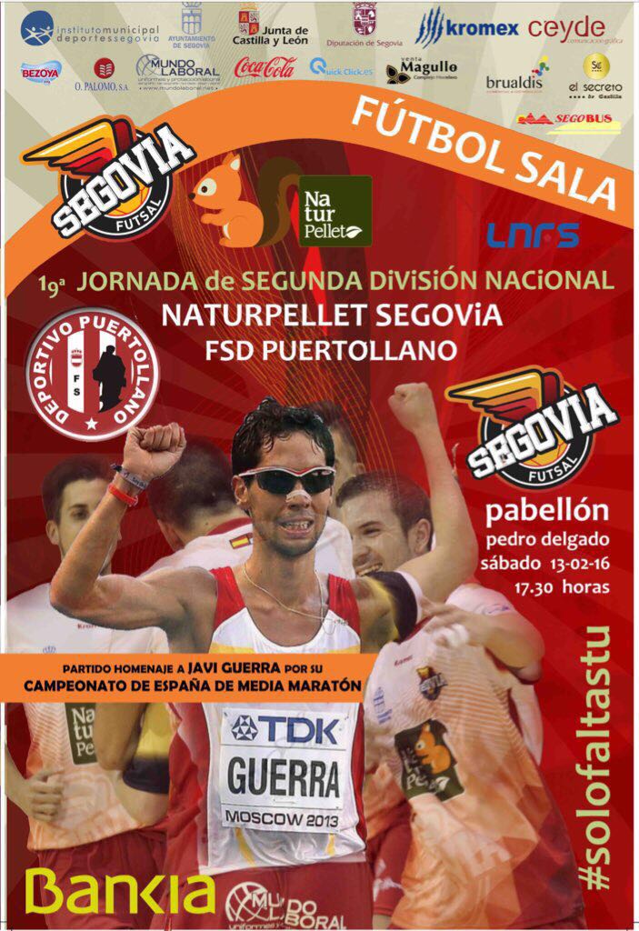 El Naturpellet Segovia homenajeará al atleta Javi Guerra
