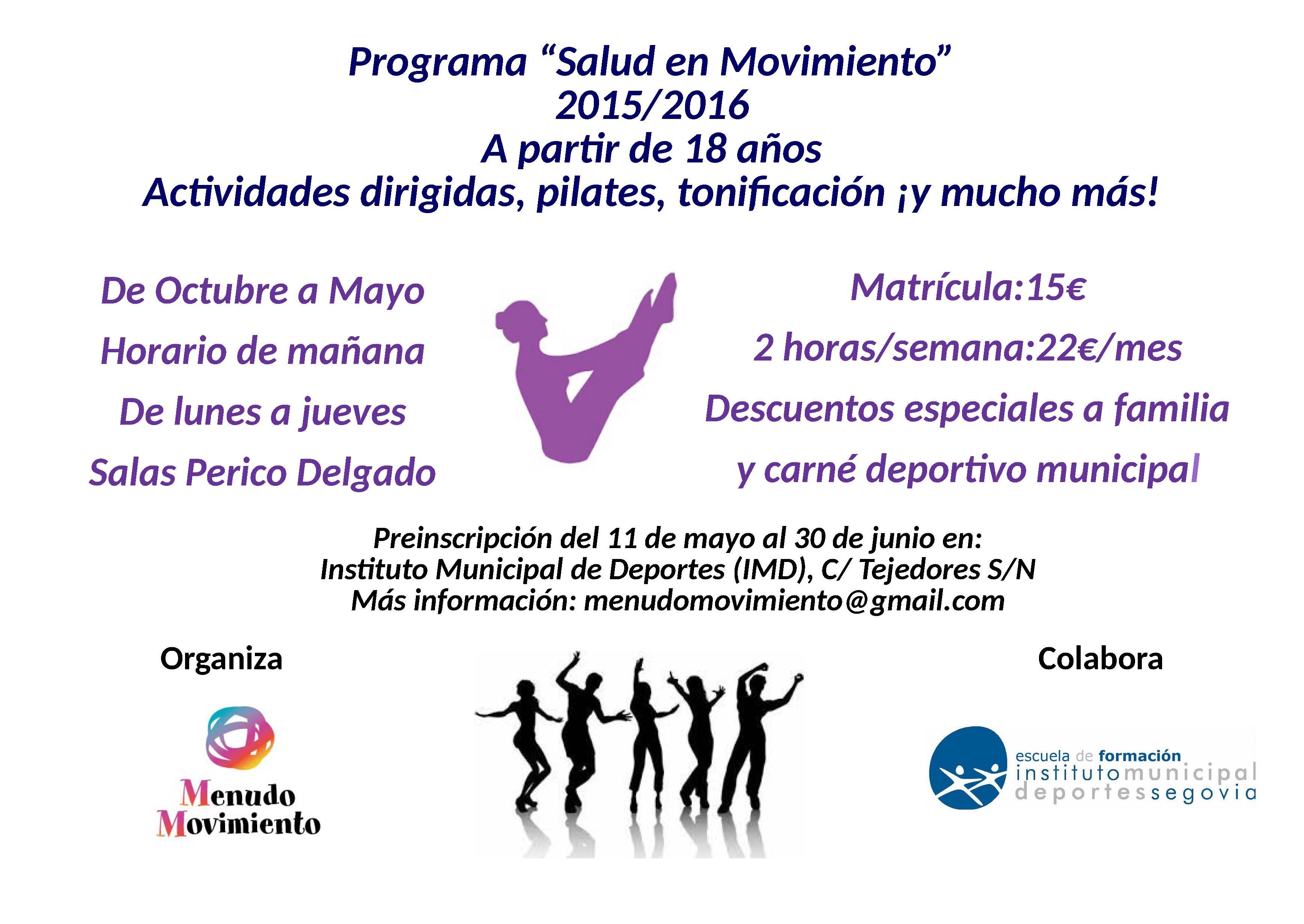 Programa de “Salud en Movimiento” Curso 2015-16