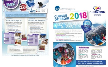 Viaje a la nieve y Cursos de Esquí con ventajas para los titulares del Carné Deportivo Municipal
