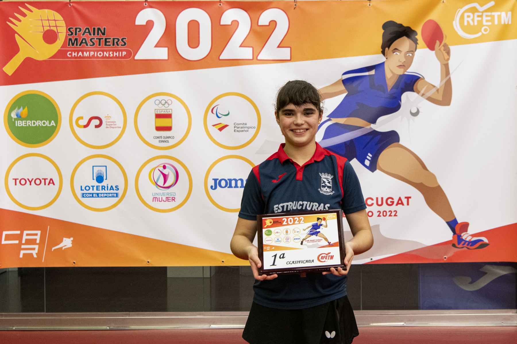 Ángela Rodríguez García campeona del Spain Masters Femenino de Tenis de Mesa